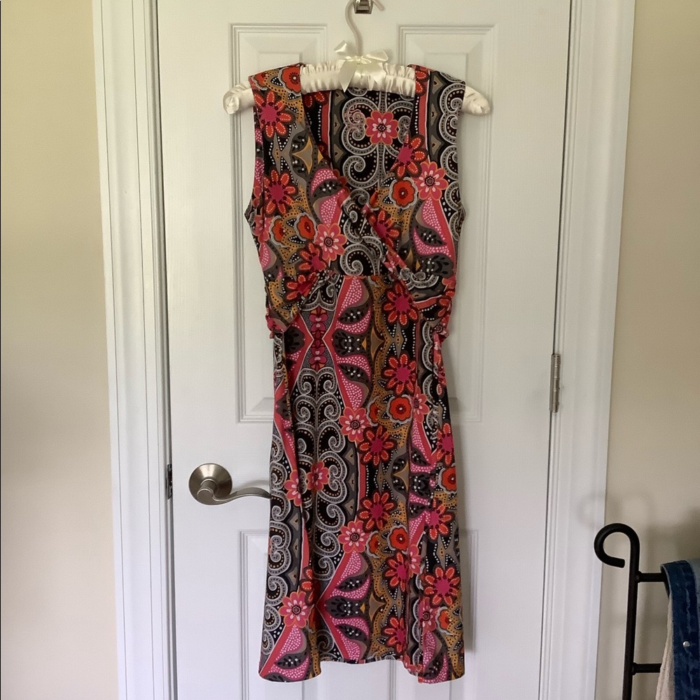 Prana Berry Garden Wrap Twist Dress